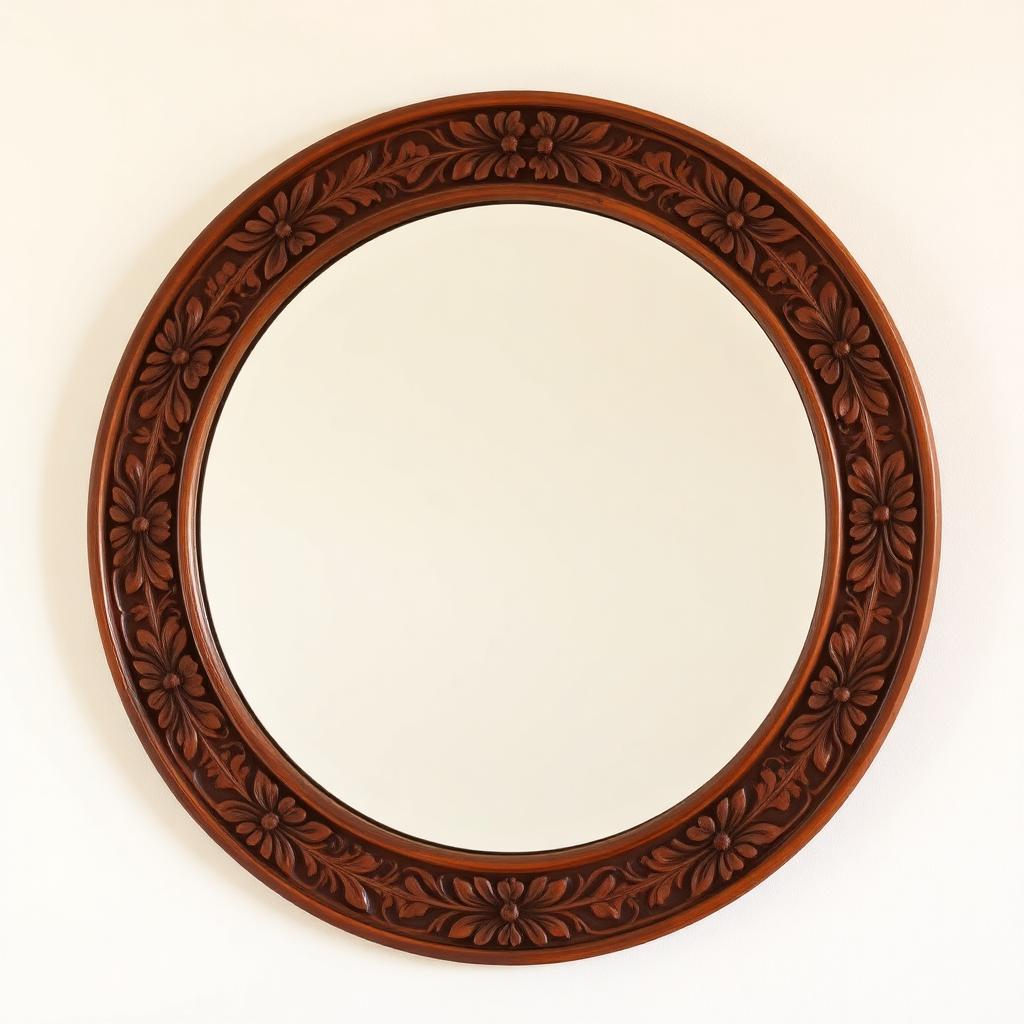 Jharoka Brass Wall Mirror