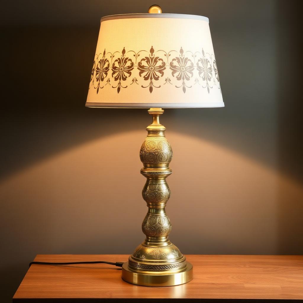 Sialkot Brass Table Lamp
